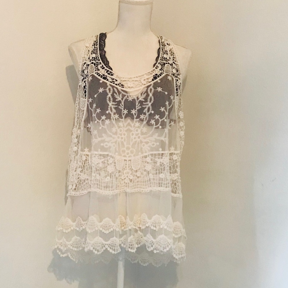 Lace   Swimsuit cover up